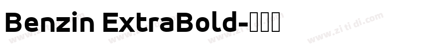 Benzin ExtraBold字体转换